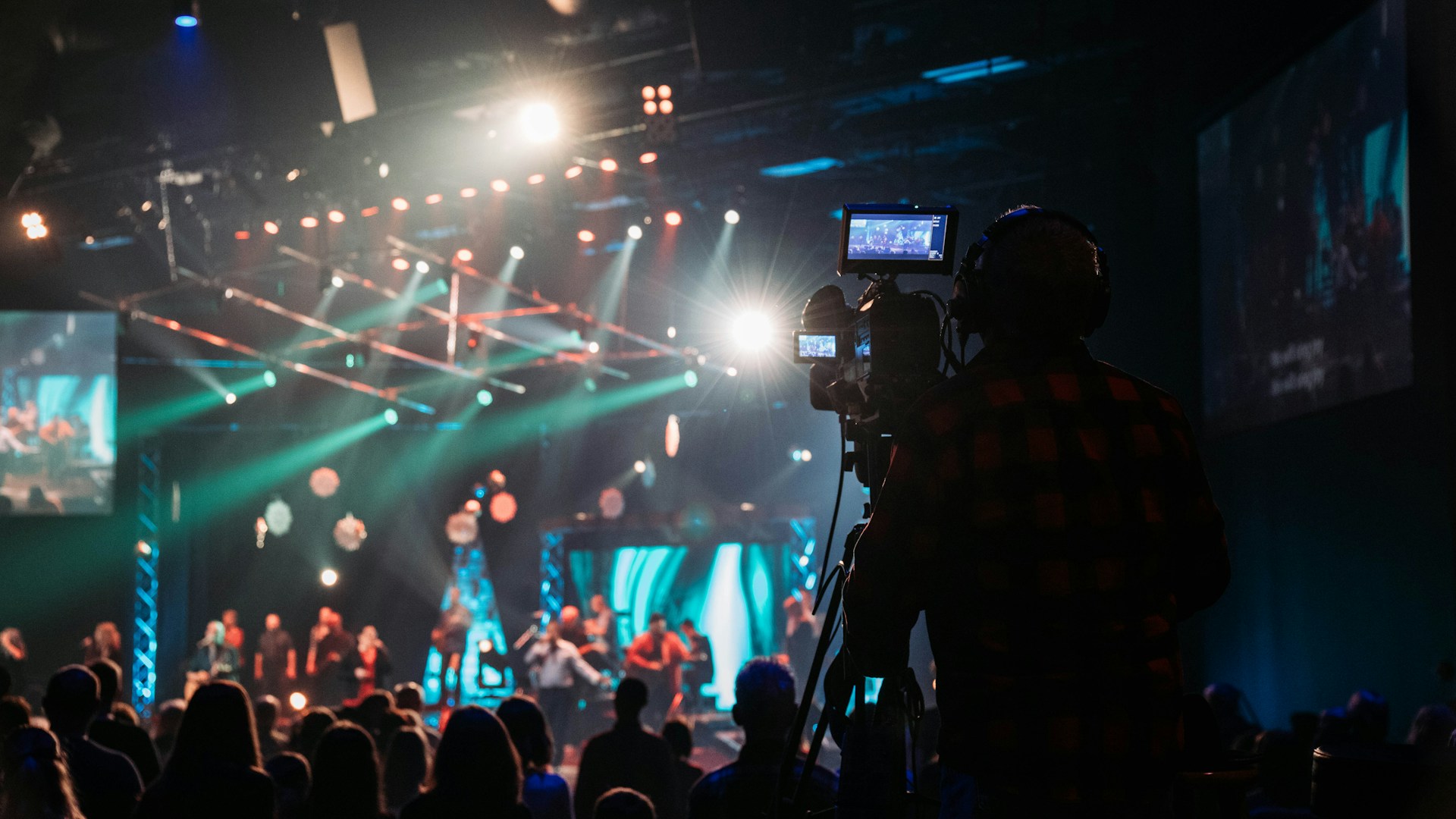 Church live streaming camera operator