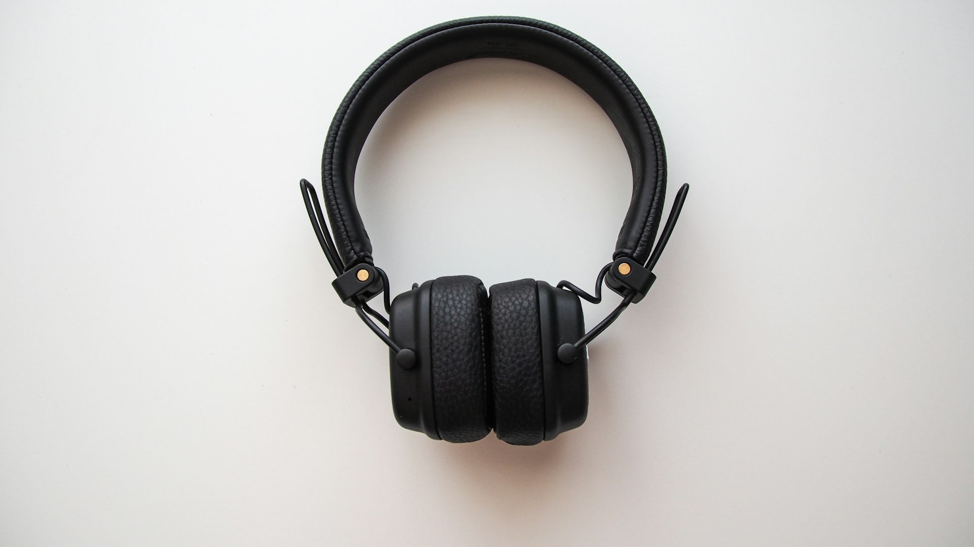 Audio headphones used by a production team